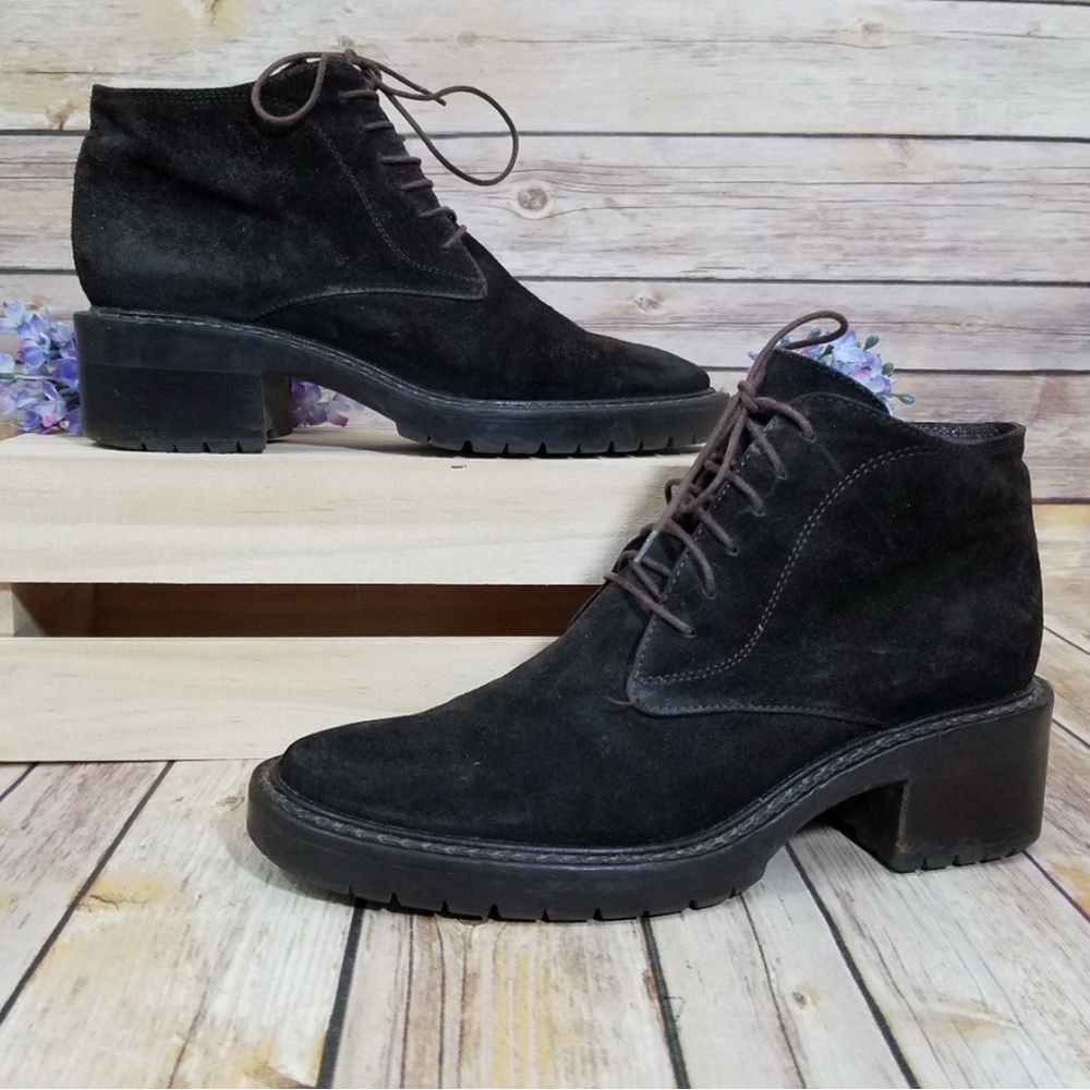 Via Spiga 6 Womens Brown Suede Leather Boots Shoes